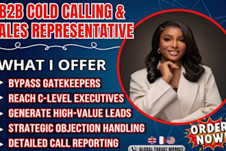 be your b2b cold caller sales representative