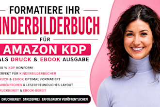 formatiere ihr kinderbilderbuch für amazon KDP als druck und ebook ausgabe