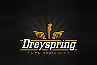 design modern music bar business logo