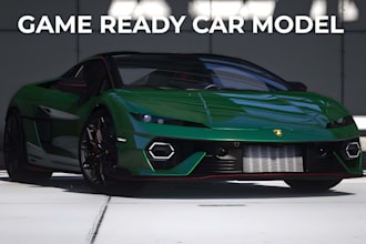 create game ready car models with realistic 3d vehicle design for game engines