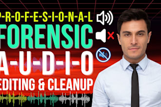 do forensic audio cleanup, audio editing, audio engineer, noise reduction