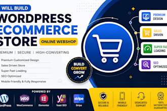 build woocommerce webshop ecommerce website wordpress webshop online store