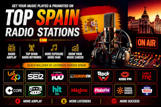 promote your music on top spain radio stations and get radio airplay