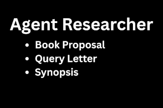 write a compelling query letter for literary agents and publishers