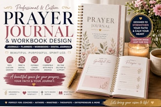 design prayer journal design journal formatting digital journal canva design
