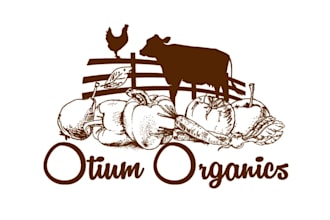 design animal organic agriculturalists logo