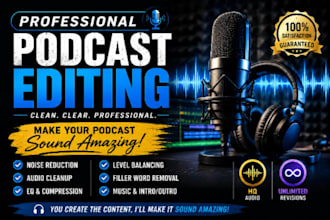 edit, mix and master your podcast audio