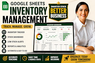 create inventory management spreadsheet stock tracker and inventory dashboard