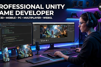 create a custom unity game with multiplayer and ai