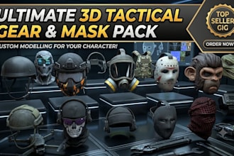 model a custom roblox dynamic head with full rig 3d model dynamic head