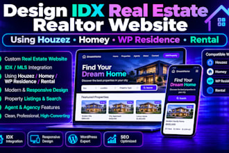 design idx real estate realtor website using houzez homey wp residence wp rental