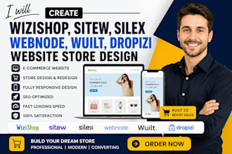 design, redesign, or develop your professional wizishop ecommerce website