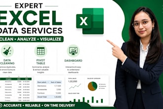 clean, format, merge, split excel data and pivot tables