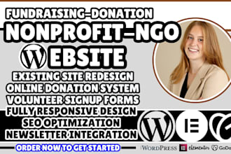 nonprofit website, charity website, ngo website, fundraising website