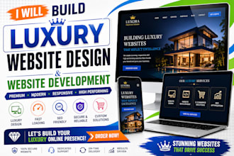 build luxury website design and website development