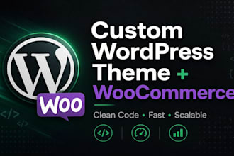 build a custom wordpress theme with woocommerce store