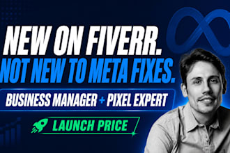 provide expert and efficient meta business manager and meta pixel fixes