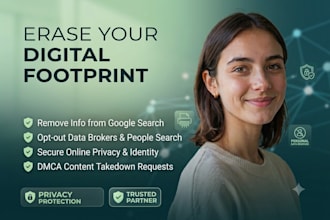 erase digital footprint, remove personal info from google, and dmca takedown
