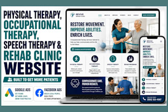 physical therapy website occupational, speech therapy website rehab website