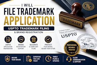 file trademark application, uspto trademark filing and brand registration
