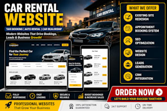 do car rental website taxi booking website auto rental website car dealership