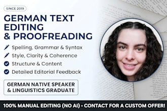 proofread and edit your german text
