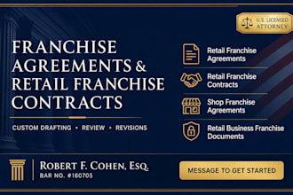 draft complete retail business franchise documents