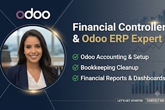 be your financial controller, accounting expert, and odoo erp consultant