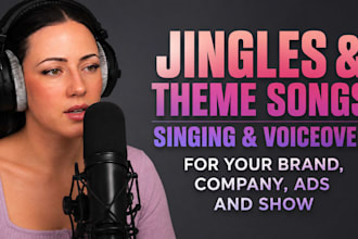 record catchy vocals for jingles intros tracks ads brand