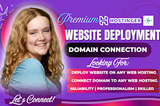 deploy website on netlify, cpanel, godaddy or connect domain
