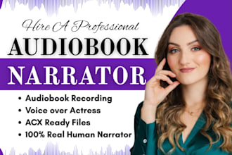 romance novel female audiobook narrator duet voice actress for acx audible