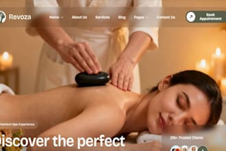 design wix spa website beauty spa massage therapy body sugaring website