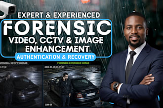 do forensic video license plate, image and cctv footage enhancement for evidence