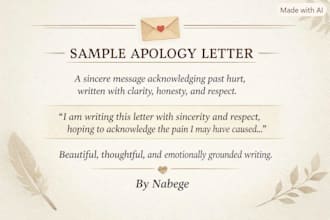write a personalized digital letter for any situation