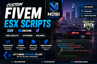 create a custom fivem esx script for your server