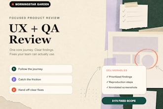 review your mobile app UX and deliver a prioritized QA report