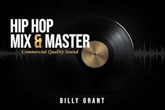 professionally mix and master your hip hop, rap or trap song
