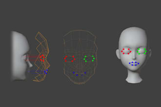 model a custom roblox dynamic head with full rig 3d model roblox ugc