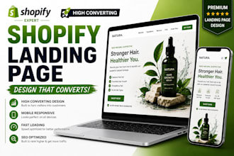 design a high converting shopify landing page
