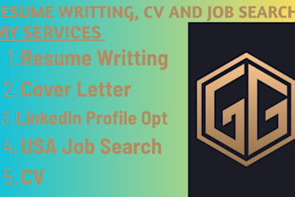 create a resume, cv,  linkedin profile