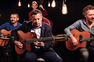 record live gypsy jazz rhythm and lead guitar for your project