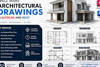 make architectural drawings in autocad and revit
