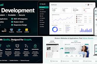build a modern laravel website