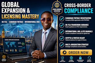 handle UK fca canadian fintrac and international msb license registration