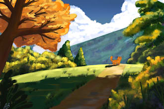 custom character illustration digital illustrations