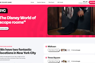 build squarespace escape room website wix puzzle room indoor playground website