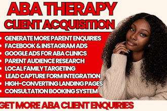 generate aba therapy client autism leads with facebook instagram and google ads