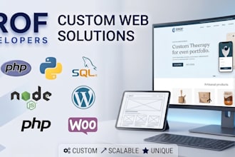 create a custom coded website for you