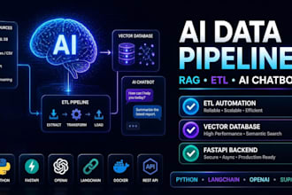 build an ai data pipeline with etl and rag chatbot