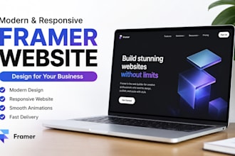 design framer website, framer landing page, responsive framer website